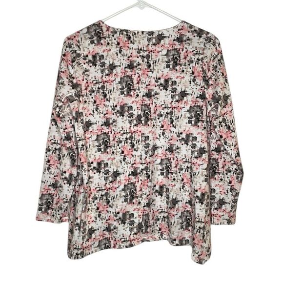 J. Jill Pure Jill Abstract Watercolor Top - Picture 9 of 9